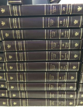 Encyclopaedia Britannica 34 Volume Set Reference Encyclopedia Leather Gilt 3