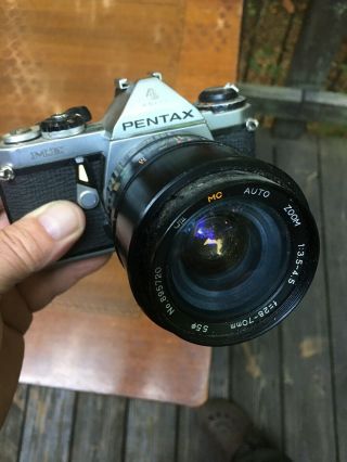 Vintage Pentax Asahi Me 35mm Slr Film Camera Auto Zoom 1:3.  5 - 4.  5 F=28 - 70mm