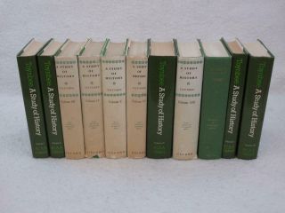 Arnold Toynbee A Study Of History Volumes 1 - 10,  12 Mixed Oxford Set