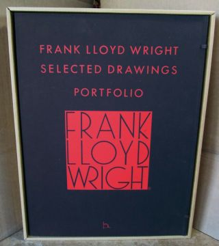 Frank Lloyd Wright: Selected Drawings Portfolio,  1977 Vol 1,  Orig Box 346/500