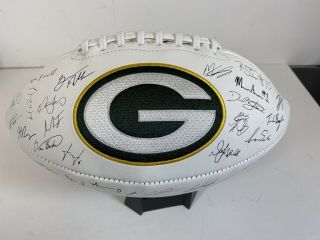 Green Bay Packers Team Facsimilie Signed Football Pre Print Nfl