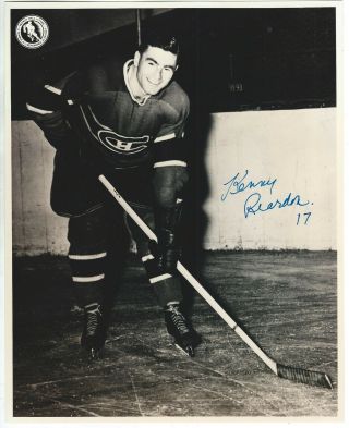 Kenny Reardon Signed Montreal Canadiens Hockey Hall Of Fame 8x10 Photo