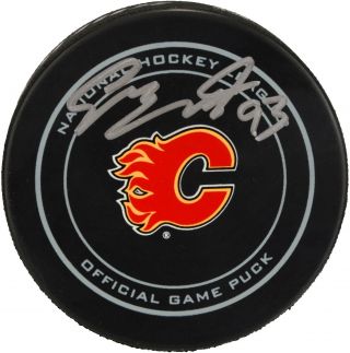 Sam Bennett Calgary Flames Signed Official Game Puck - Fanatics
