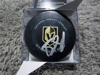 Brandon Pirri Vegas Golden Knight Signed Autograph Official Game Hockey Puck