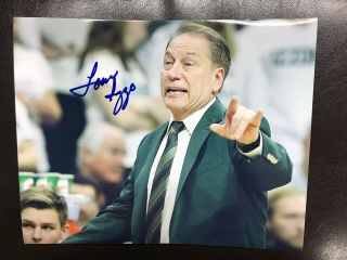 Tom Izzo Signed 8x10 Photo Michigan State Spartans Head Coach Autographed
