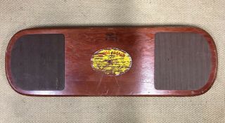 34 " Vintage Wooden Bongo Board | Fitness Balance Board | Mid 