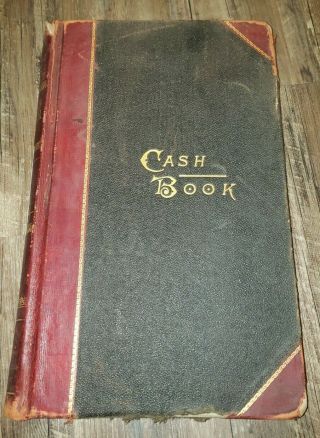 Vintage 1924 - 26 Sarvay Shoes Business Sales Expense Ledger Cortland Ny Book