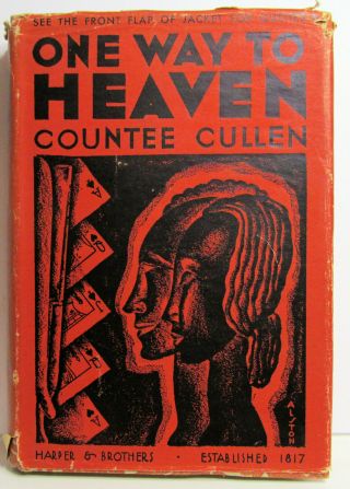 One Way To Heaven Countee Cullen 1932 First Edition 2nd Printing Dust Jacket