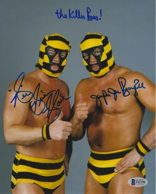 The Killer Bees Jim Brunzell B Brian Blair Signed 8x10 Photo Bas Beckett Wwe