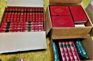 Vintage 1961 - 1963 Set Of 52 Volumes Harvard Classics Five Foot Shelf Of Books