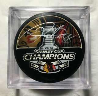 Chicago Blackhawks Patrick Kane 88 Signed 2013 Stanley Cup Champions Puck