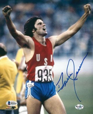 Bruce Caitlyn Jenner Signed Usa Olympics 8x10 Photo Track And Field Bas