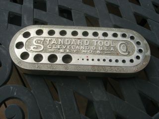 Vintage The Standard Tool Co.  Set No.  5 Drill Bit Index Holder