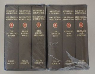 Folio Society.  The Second World War.  Winston Churchill.  6 Volumes.