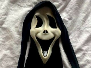 Vintage Fun World Fantastic Faces Tate Silly Ghost Scream Mask Cotton Shroud