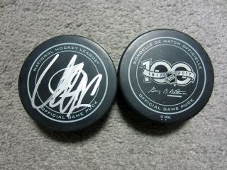 Victor Hedman Tampa Bay Lightning Signed Autograph Official Game Puck W/coa