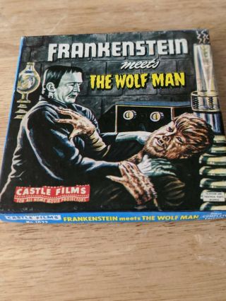 Castle Films Frankenstein Meets The Wolfman Vintage 200 Ft.  8 Mm