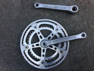 Vintage Sugino Maxy 170mm Road Double Crank Arm Set With 52/40t Chainrings