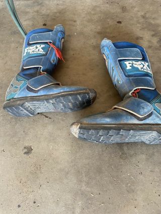 Vintage Fox Racing Motocross Boots Unk Size Ahrma 2