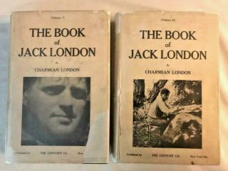Two Volumes First Edition The Book Of Jack London By Charmian London In Dj