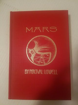 Rare 1978 Mars Percival Lowell Special Limited Edition Vintage Hardcover Book