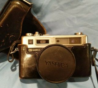 Vintage Yashica Electro 35 G 35mm Film Rangefinder Camera 45mm F1.  7 Lens W Case