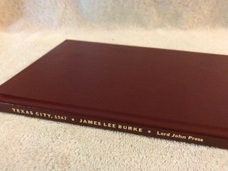 Signed Texas City,  1947 By James Lee Burke Letter A Of 26 Leather