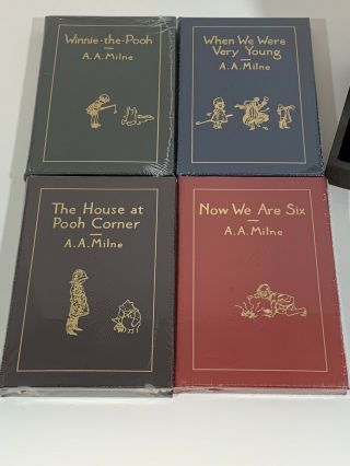 Easton Press A.  A.  Milne Winnie The Pooh Leather Book Set 1985 Collectors Vintage