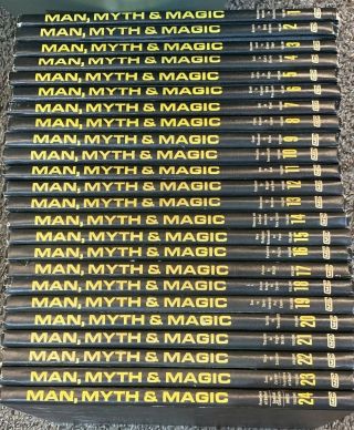Vintage Man Myth Magic 24 Vol Book Set Encyclopedia Supernatural Cavendish 1970