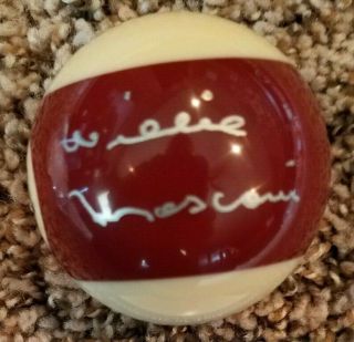 Willie Mosconi Signed 15 Billiard Ball Psa/dna Certified