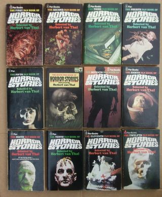 The Pan Book Of Horror Stories Volumes 1 - 21 Herbert Van Thal Vintage Pb