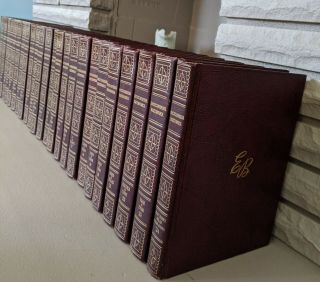 Vintage Antique 1956 Encyclopedia Britannica Complete Set Of 24 Books