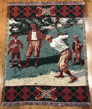 Goodwin Weavers 100 Cotton Throw Lap Blanket Men 