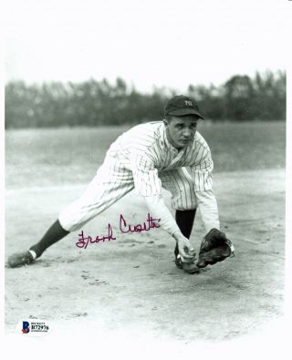 Yankees Frank Crosetti Authentic Signed 8x10 Photo Autographed Bas B72976