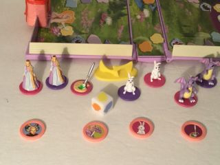 Mattel 2001 Barbie Rapunzel Mini Board Game Polly Pocket Style Rare Complete