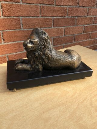 Vintage Bombay Company Brass Or Bronze? Lion Heavy Over 6 Lb.  Rare