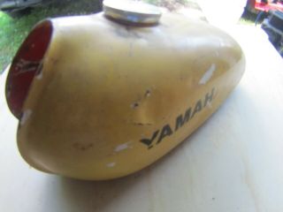 Vintage Motorcycle Parts Gas Tank Yamaha Yz Steel W/cap Solid 1970 