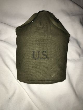 Vintage World War Ii Ww2 Era Us Military Army Canteen Complete