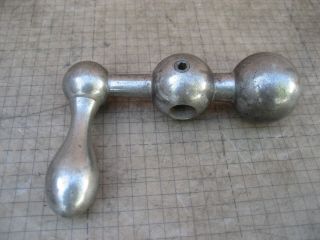 Vintage Ball Crank Handle 4 - 1/2 " Bore 1/2 " For Lathe Mill Shaper Old Part 430b