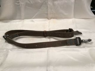 Vintage Klein Tools Lineman Pole Tree Climbing Belt Leather Safety Strap 2