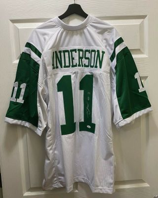 Robby Anderson 11 Signed Ny Jets Jersey Autographed Sz Xl Jsa Witnessed