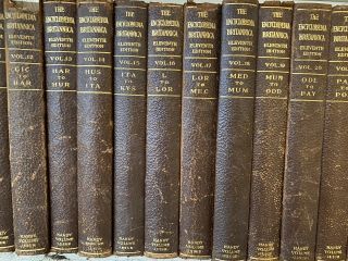 Encyclopedia Britannica 11th Ed Vintage Collectible