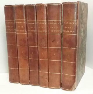 Biographia Navalis: 6 Volume Set By John Charnock (first Edition)