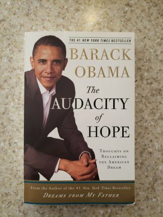 Signed Barack Obama Audacity Of Hope Paperback Book President
