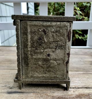 Vintage Antique National Safe Coin Bank Cast Iron Combination Lock 2