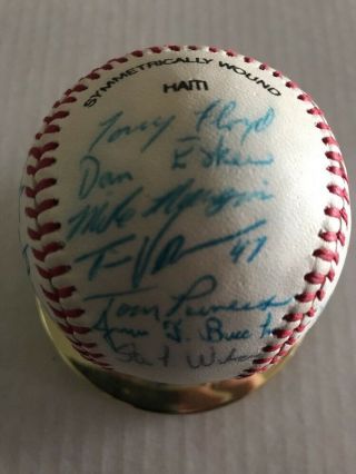 1988 SOUTHERN OREGON ATHLETICS OAKLAND A ' S TEAM SIGNED BALL 2