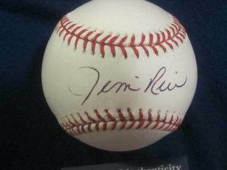Jim Rice Boston Red Sox Baseball Hofer Autographed Mlb Ball Psa
