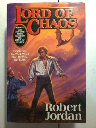 Signed Lord Of Chaos Robert Jordan True 1st/1st 1994 The Wheel Of Time Book 6