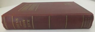 Think and Grow Rich by Napoleon Hill; Hardcover,  June,  1939 printing 2