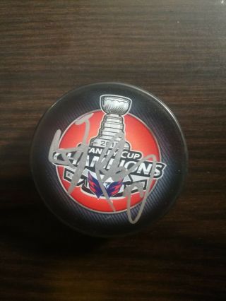 Braden Holtby Washington Capitals Signed 2018 Stanley Cup Champions Puck Proof